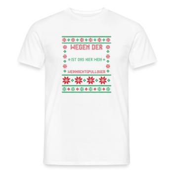 Inflation du Père Noël Temps de Noël - T-shirt homme - blanc - Devant - AI Model Male 178 dark (178cm)