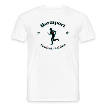 Hertz-Sport - Männer T-Shirt - Weiß - Vorne - AI Model Male 178 dark (178cm)