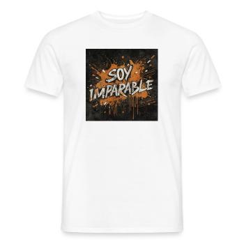 I am Unstoppable: urbanes Graffiti - Männer T-Shirt - Weiß - Vorne - AI Model Male 178 dark (178cm)
