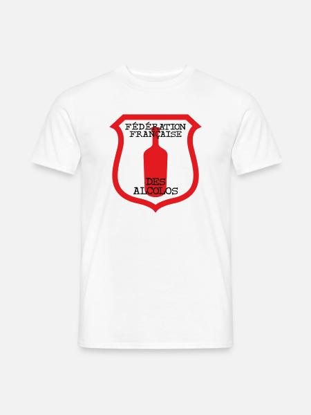 French Federation of Alcolos - Men's T-Shirt - white