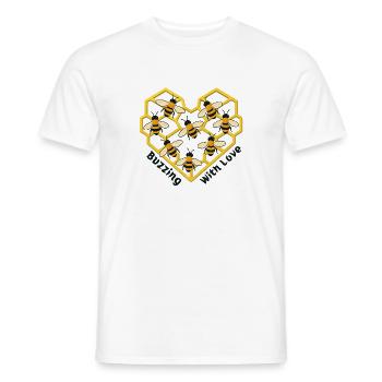 Herz der Bienen - Männer T-Shirt - Weiß - Vorne - AI Model Male 178 dark (178cm)