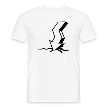 Stock market crash - Men's T-Shirt - white - Front - AI Model Male 178 dark (178cm)