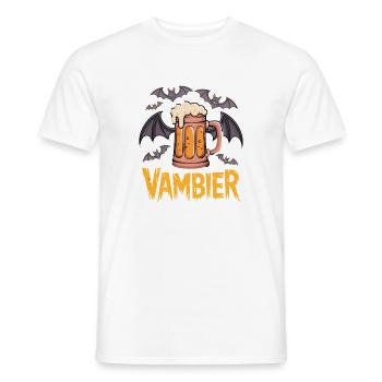 Vampire Beer Batten Motifs - Men's T-Shirt - white - Front - AI Model Male 178 dark (178cm)