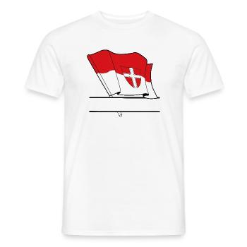 Wien Flag Namespace - Men's T-Shirt - white - Front - AI Model Male 178 dark (178cm)