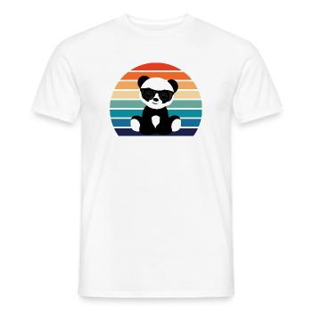Graphique Cool Panda - T-shirt homme - blanc - Devant - AI Model Male 178 dark (178cm)
