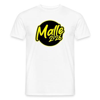 Malle 2026 Majorque - T-shirt homme - blanc - Devant - AI Model Male 178 dark (178cm)