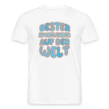 Physical education teacher as a vocation - Men's T-Shirt - white - Front - AI Model Male 178 dark (178cm)