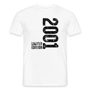 25th birthday 2001 Man Woman 25 years old - Men's T-Shirt - white - Front - AI Model Male 178 dark (178cm)