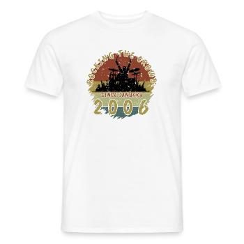 20e anniversaire Faire vibrer la foule DRM 01/2006 - T-shirt homme - blanc - Devant - AI Model Male 178 dark (178cm)