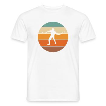 tennis - T-shirt homme - blanc - Devant - AI Model Male 178 dark (178cm)
