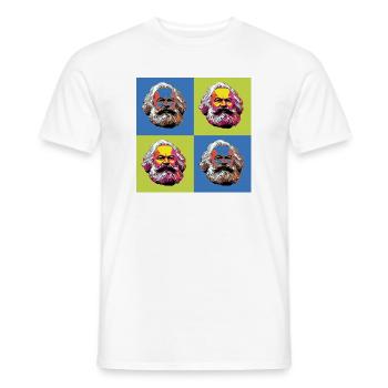Karl Marx & Communisme & Communiste - T-shirt homme - blanc - Devant - AI Model Male 178 dark (178cm)