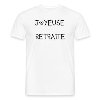 FRÖHLICHES RETREAT. RUHESTAND. PENSIONIERT. RUHESTAND. - Männer T-Shirt - Weiß - Vorne - AI Model Male 178 dark (178cm)