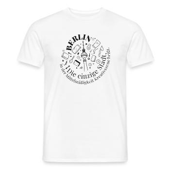 Berliner Turm Kreativ Motiv - Männer T-Shirt - Weiß - Vorne - AI Model Male 178 dark (178cm)
