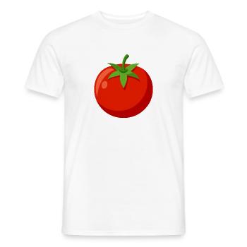 Tomato - Men's T-Shirt - white - Front - AI Model Male 178 dark (178cm)