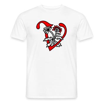 Buchstabe V Initiale - Männer T-Shirt - Weiß - Vorne - AI Model Male 178 dark (178cm)