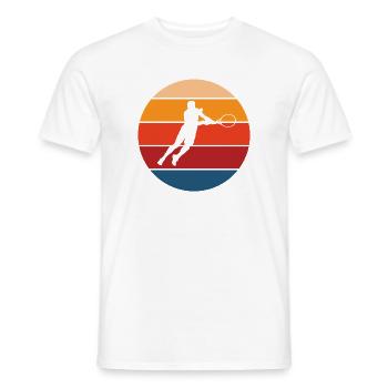 Tennis - Männer T-Shirt - Weiß - Vorne - AI Model Male 178 dark (178cm)