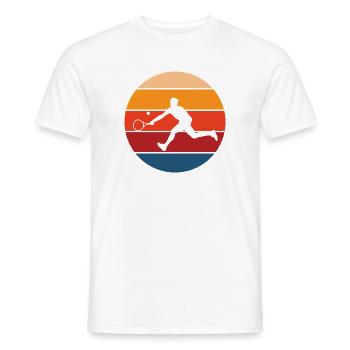 Tennis - Männer T-Shirt - Weiß - Vorne - AI Model Male 178 dark (178cm)