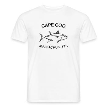 Cape Cod - Massachusetts USA - Fishing - Thunfisch - Männer T-Shirt - Weiß - Vorne - AI Model Male 178 dark (178cm)