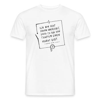 Thomas Edison Circuit - Men's T-Shirt - white - Front - AI Model Male 178 dark (178cm)