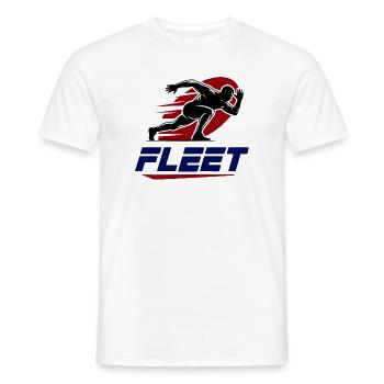 Fleet Racer Emblem - Männer T-Shirt - Weiß - Vorne - AI Model Male 178 dark (178cm)