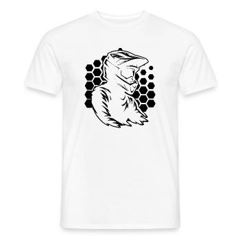 Motif amusant de motocross - T-shirt homme - blanc - Devant - AI Model Male 178 dark (178cm)