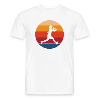 tennis - T-shirt homme - blanc - Devant - AI Model Male 178 dark (178cm)