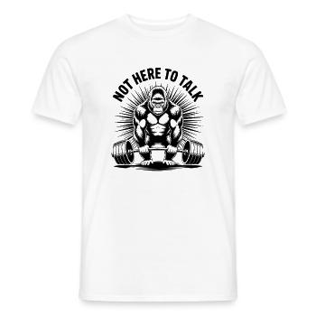 Bodybuilding Saying Funny Weightlifting Gift - Men's T-Shirt - white - Front - AI Model Male 178 dark (178cm)