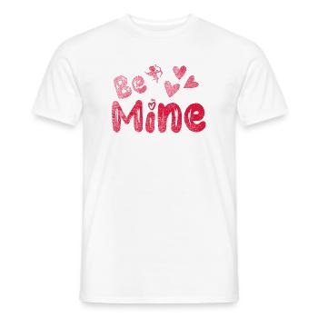 be_mine - T-shirt homme - blanc - Devant - AI Model Male 178 dark (178cm)