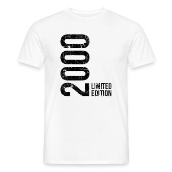 Limited Edition 2000 – Geburtsjahr Stolz - Männer T-Shirt - Weiß - Vorne - AI Model Male 178 dark (178cm)