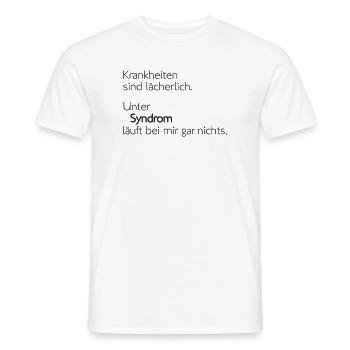 Syndrom - Männer T-Shirt - Weiß - Vorne - AI Model Male 178 dark (178cm)
