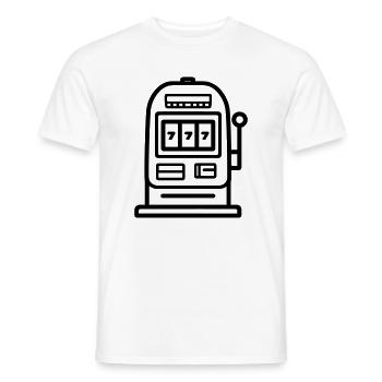 Casino Slot Machine - Men's T-Shirt - white - Front - AI Model Male 178 dark (178cm)