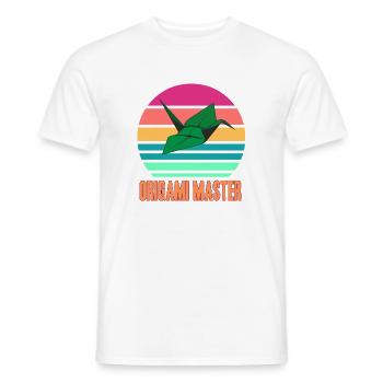Origami Master - for fans of folding - Men's T-Shirt - white - Front - AI Model Male 178 dark (178cm)