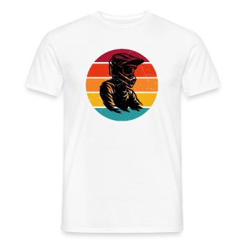 Ambiances de motocross pour le motocross - T-shirt homme - blanc - Devant - AI Model Male 178 dark (178cm)