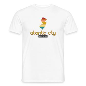 Atlantic City - New Jersey - United States America - Men's T-Shirt - white - Front - AI Model Male 178 dark (178cm)