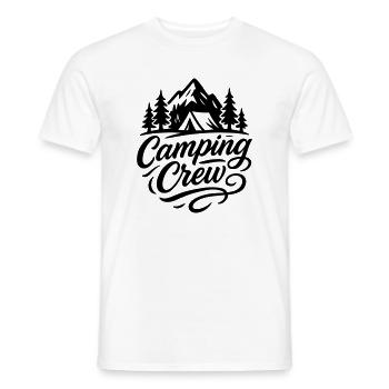 Équipe de camping - T-shirt homme - blanc - Devant - AI Model Male 178 dark (178cm)