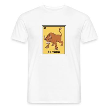 Loteria Mexican Lottery Tarot Bingo - Men's T-Shirt - white - Front - AI Model Male 178 dark (178cm)