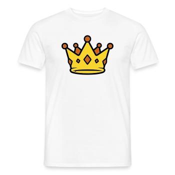 Goldene König Krone Juwelen Vektor - Männer T-Shirt - Weiß - Vorne - AI Model Male 178 dark (178cm)