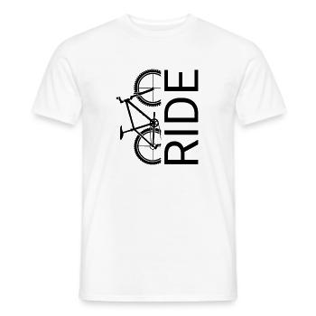 Ride Bike Art - Männer T-Shirt - Weiß - Vorne - AI Model Male 178 dark (178cm)