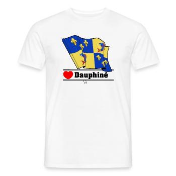 Dauphiné Herz - Männer T-Shirt - Weiß - Vorne - AI Model Male 178 dark (178cm)