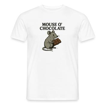 Mouse o’Chocolate Wortspiel Maus Schokolade - Männer T-Shirt - Weiß - Vorne - AI Model Male 178 dark (178cm)