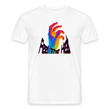 Feel the Heat - Men's T-Shirt - white - Front - AI Model Male 178 dark (178cm)