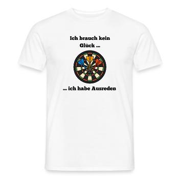 Motif coloré de cible de fléchettes - T-shirt homme - blanc - Devant - AI Model Male 178 dark (178cm)