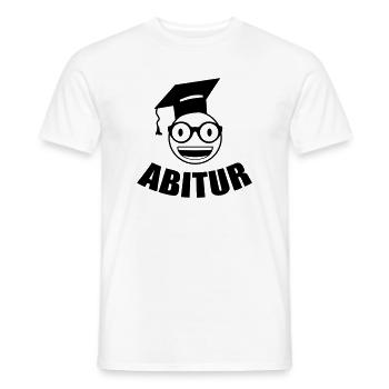 Nerd Student Abitur - Men's T-Shirt - white - Front - AI Model Male 178 dark (178cm)