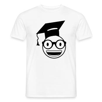 Nerd Student - Men's T-Shirt - white - Front - AI Model Male 178 dark (178cm)