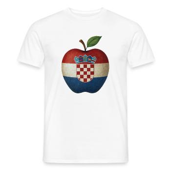 Croatia - Men's T-Shirt - white - Front - AI Model Male 178 dark (178cm)