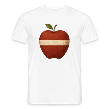 Lettonie - T-shirt homme - blanc - Devant - AI Model Male 178 dark (178cm)