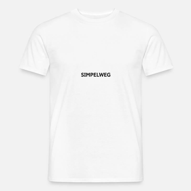 Einfach – Flämische Schlichtheit - Männer T-Shirt - Weiß