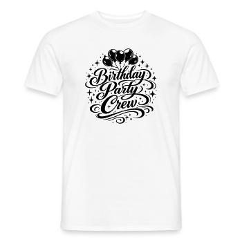 Geburtstag Party Crew - Männer T-Shirt - Weiß - Vorne - AI Model Male 178 dark (178cm)