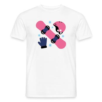 Glam Skate Pink and Blue Helmet - Men's T-Shirt - white - Front - AI Model Male 178 dark (178cm)
