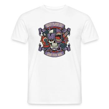 Ready Player The Skulls - Men's T-Shirt - white - Front - AI Model Male 178 dark (178cm)